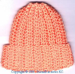 half double crochet preemie cap